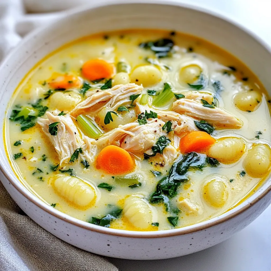Savory Chicken Gnocchi Soup Hearty and Comforting Dish