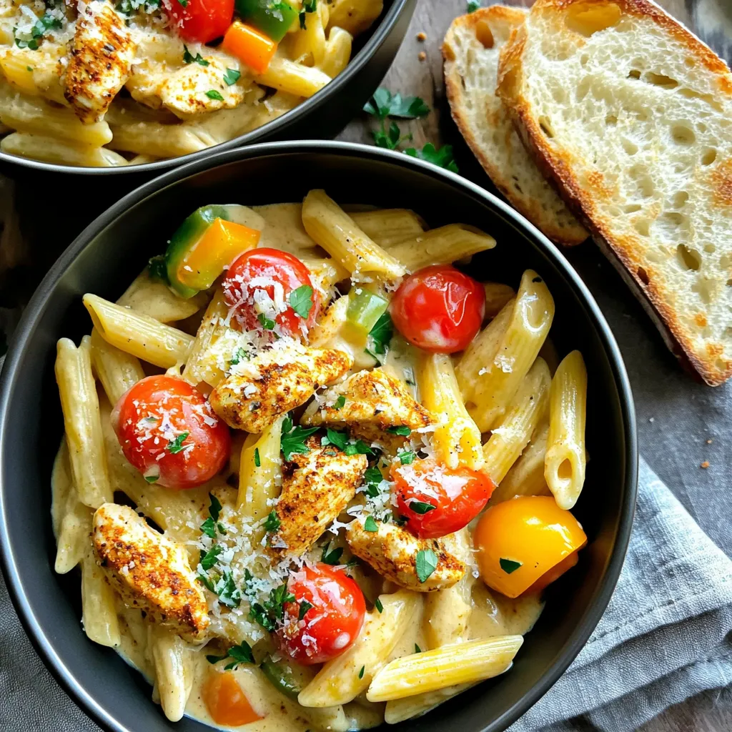 One-Pot Creamy Cajun Chicken Pasta Simple and Tasty