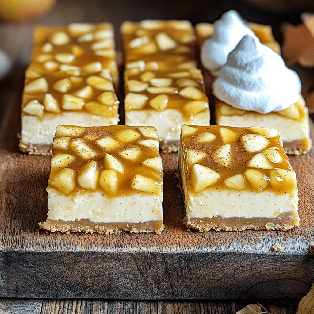 Caramel Apple Cheesecake Bars Delightful and Easy Treat