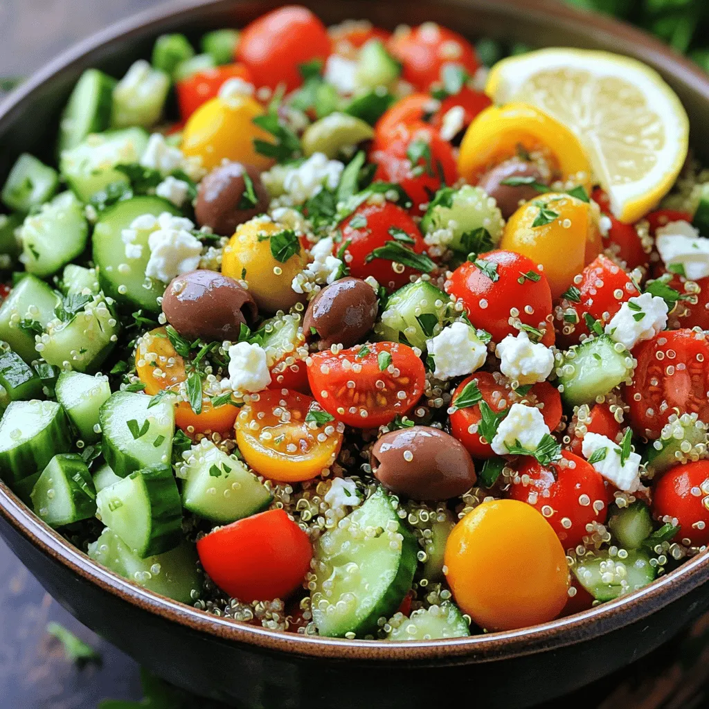 Mediterranean Quinoa Salad Fresh and Flavorful Dish