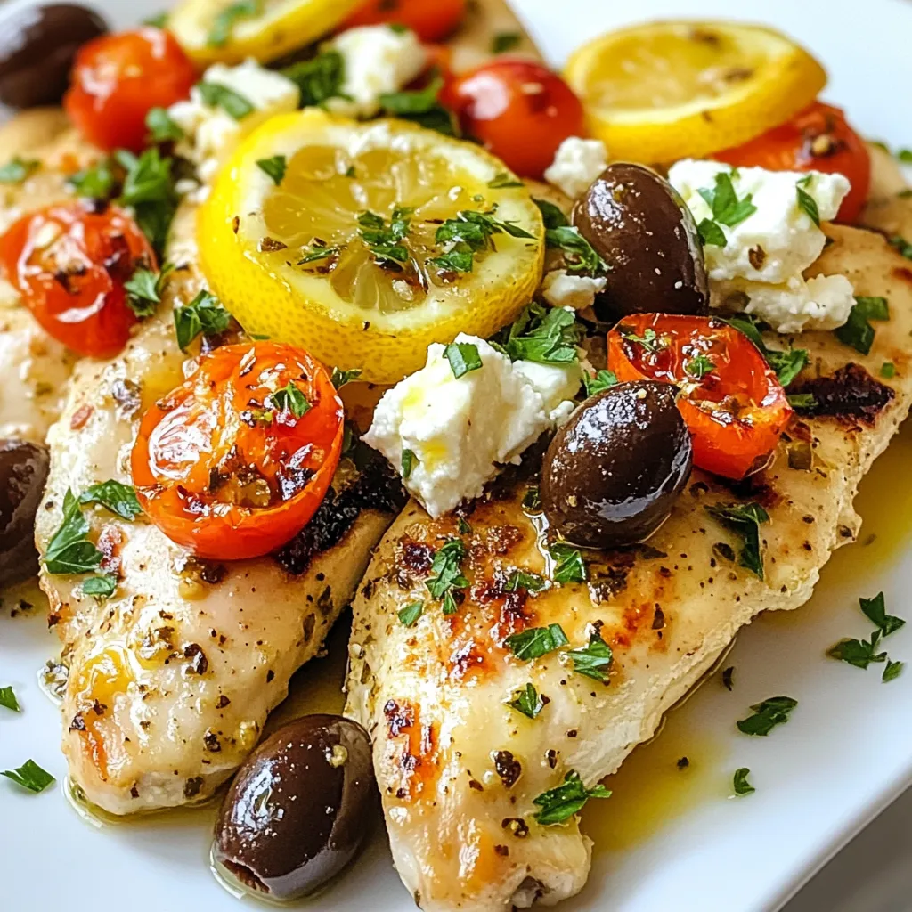Greek Lemon Feta Chicken Flavorful and Easy Recipe