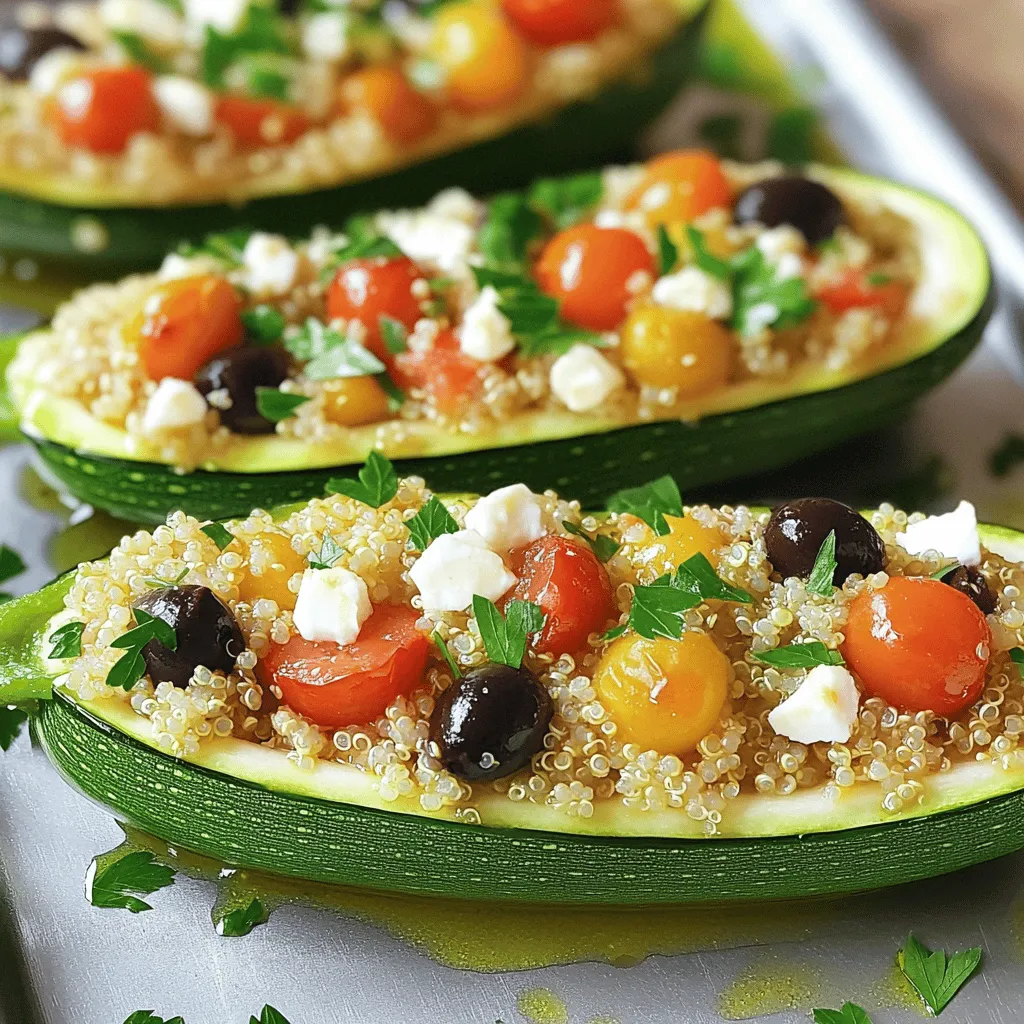 Stuffed Zucchini Boats Flavorful and Easy Recipe