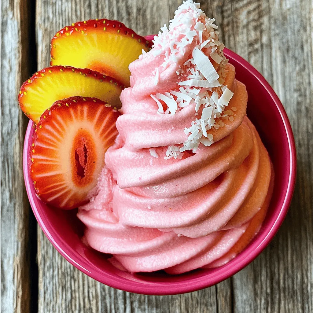 Strawberry Dole Whip Refreshing Treat for Summer