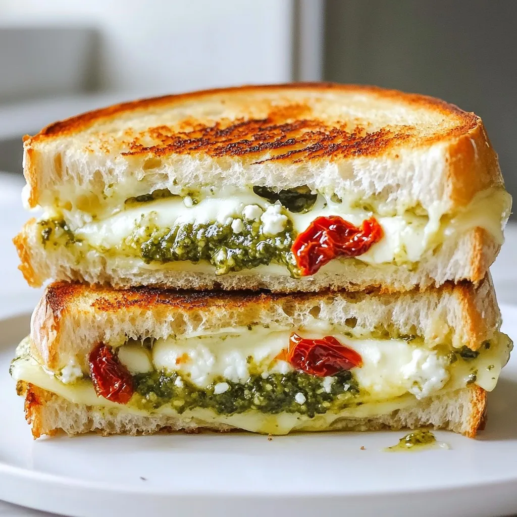 Pesto Grilled Cheese Irresistible and Flavorful Treat