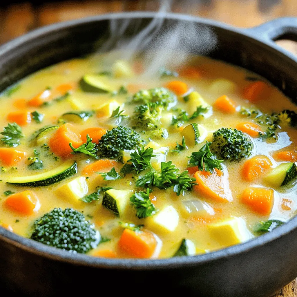 One-Pot Creamy Vegetable Soup Simple and Comforting