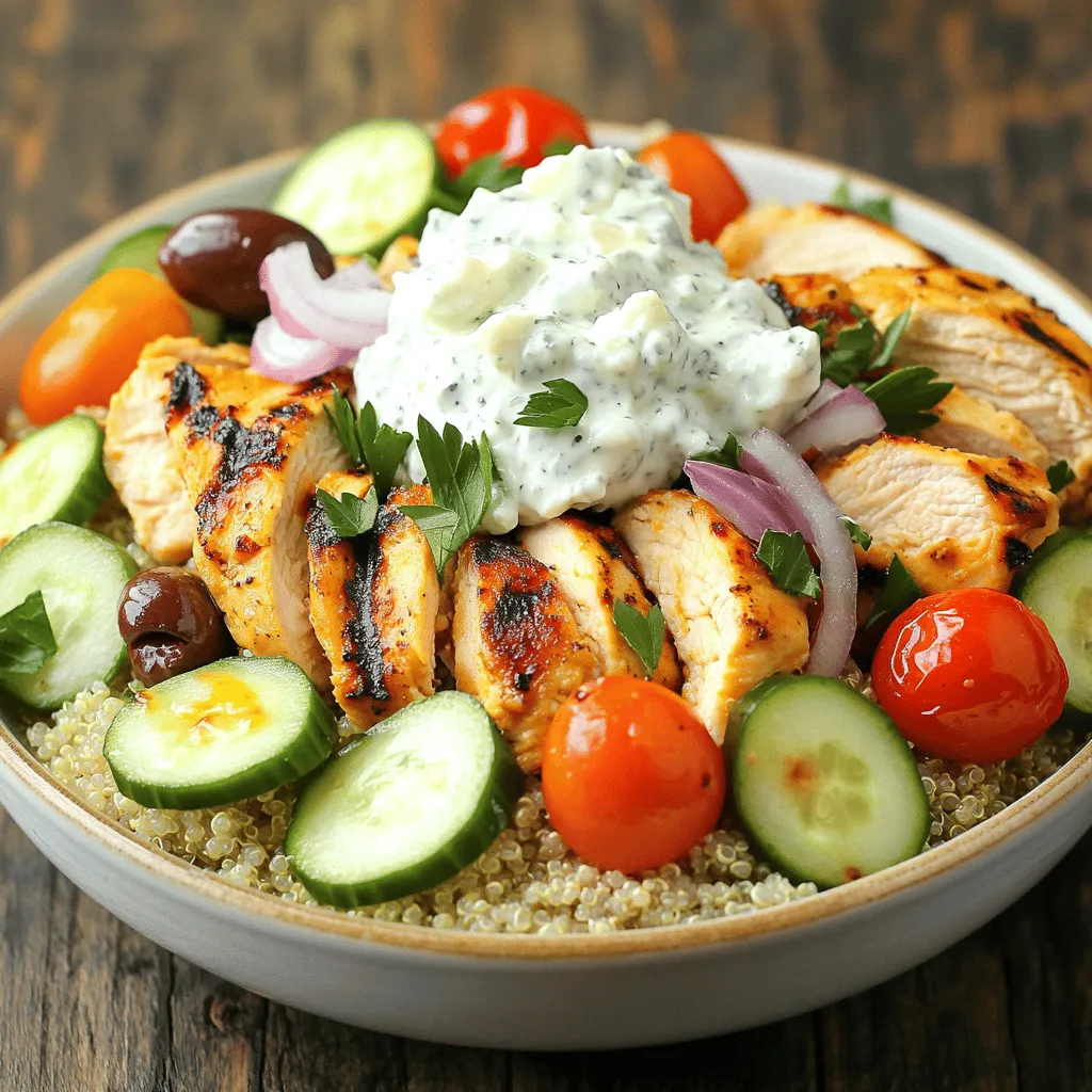 Greek Chicken Bowls Flavorful and Nourishing Meal
