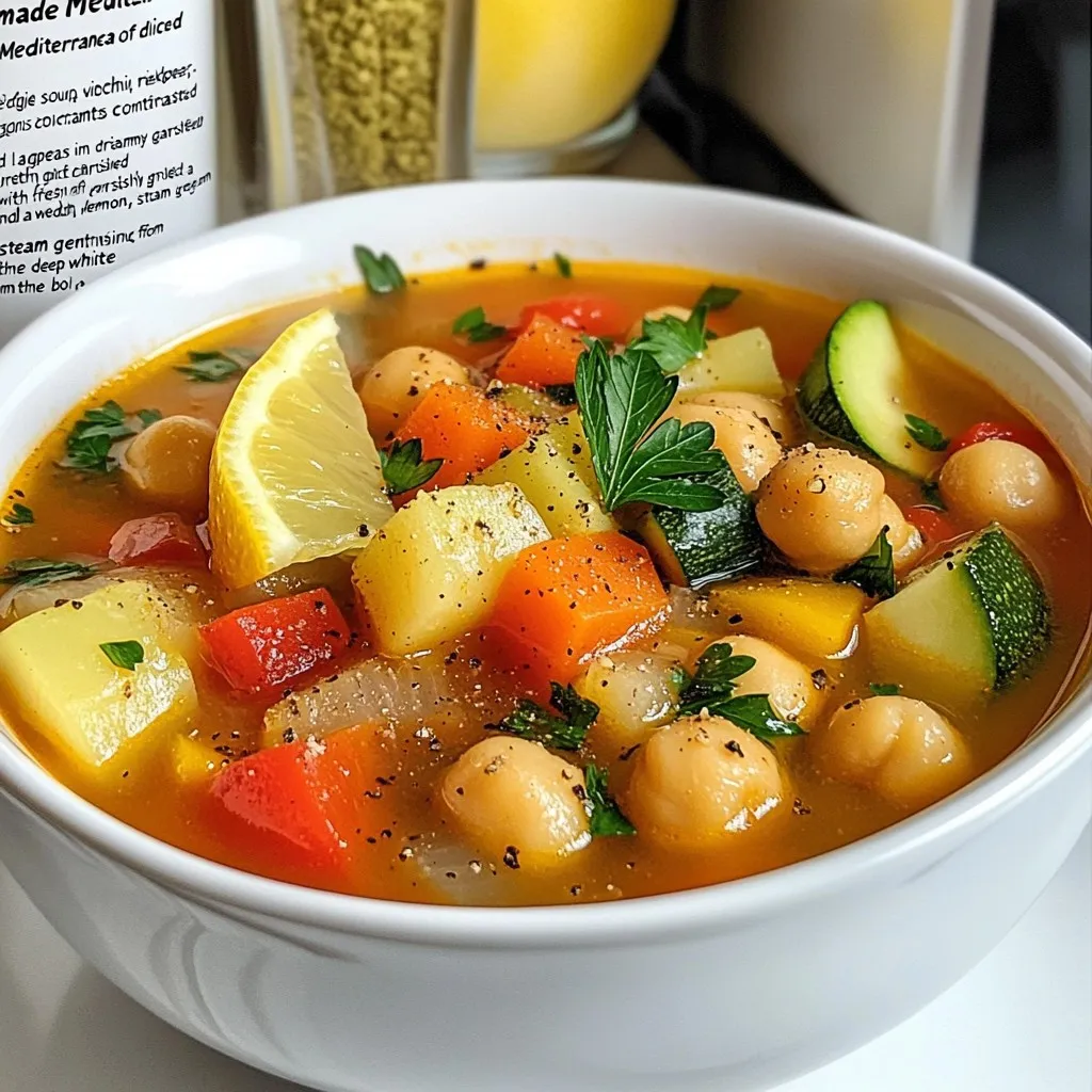 Mediterranean Veggie Soup Flavorful and Easy Recipe