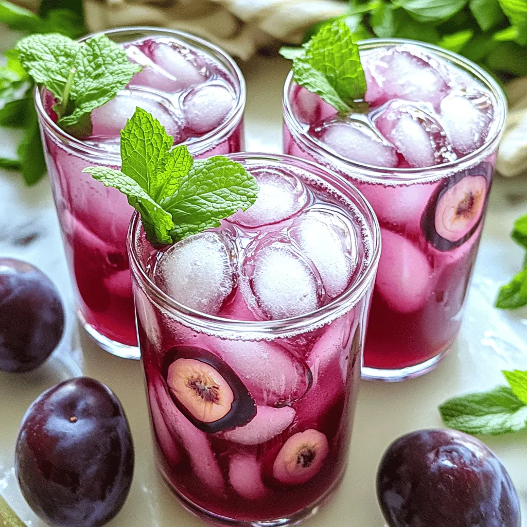 Plum Ginger Kombucha Pop Refreshing and Flavorful Drink