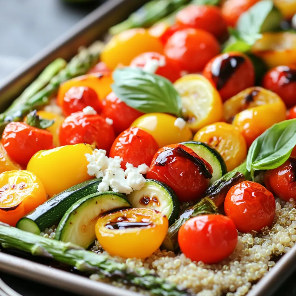 Sheet Pan Balsamic Veggie Bowls Flavorful and Simple