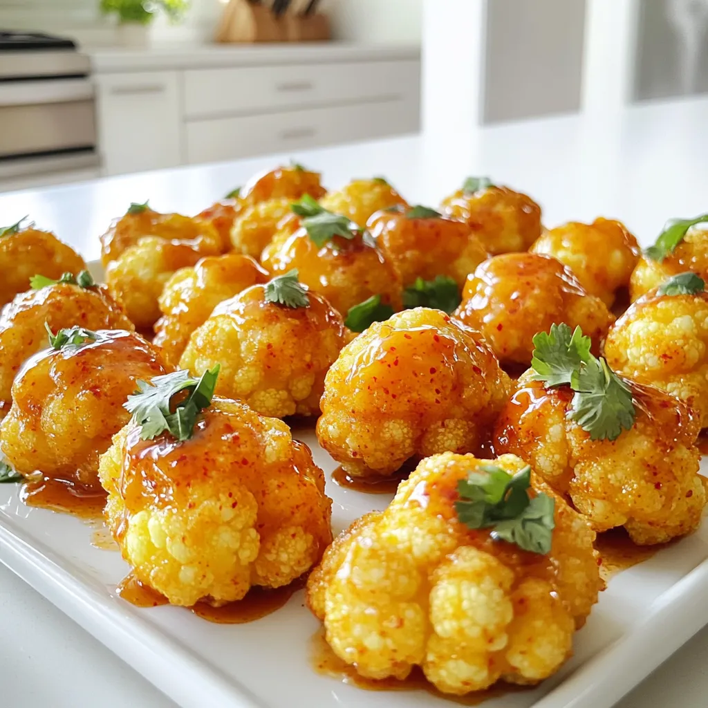 Sweet Chili Cauliflower Bites Air Fryer Delight