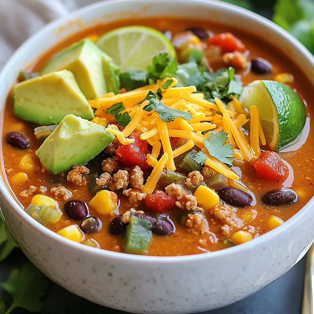 Creamy High Protein Taco Soup Easy and Delicious Meal