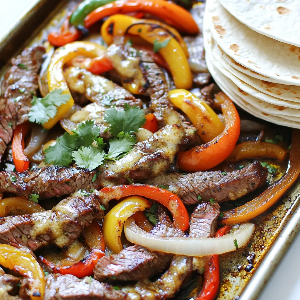 Sheet-Pan Garlic Butter Steak Fajitas Flavor Boost