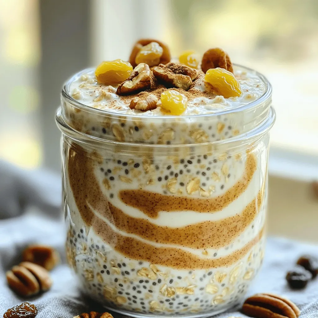 Cinnamon Roll Overnight Oats Tasty Easy Breakfast Treat