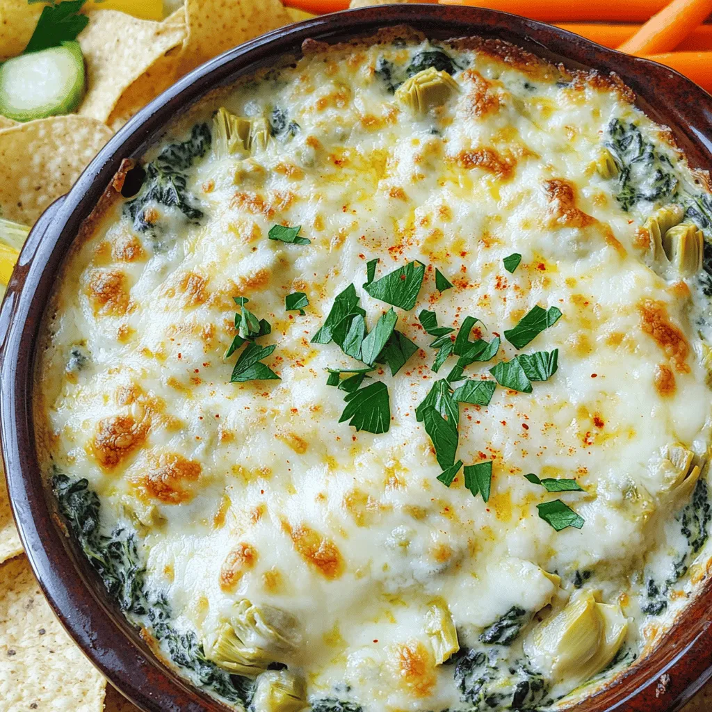 Creamy Spinach Artichoke Dip Tasty and Easy Recipe