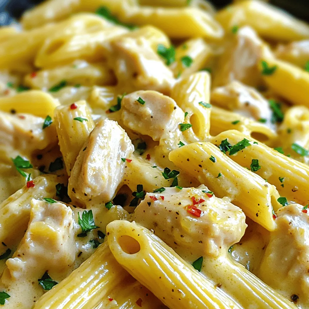 Garlic Parmesan Chicken Pasta Fuss-Free Delight