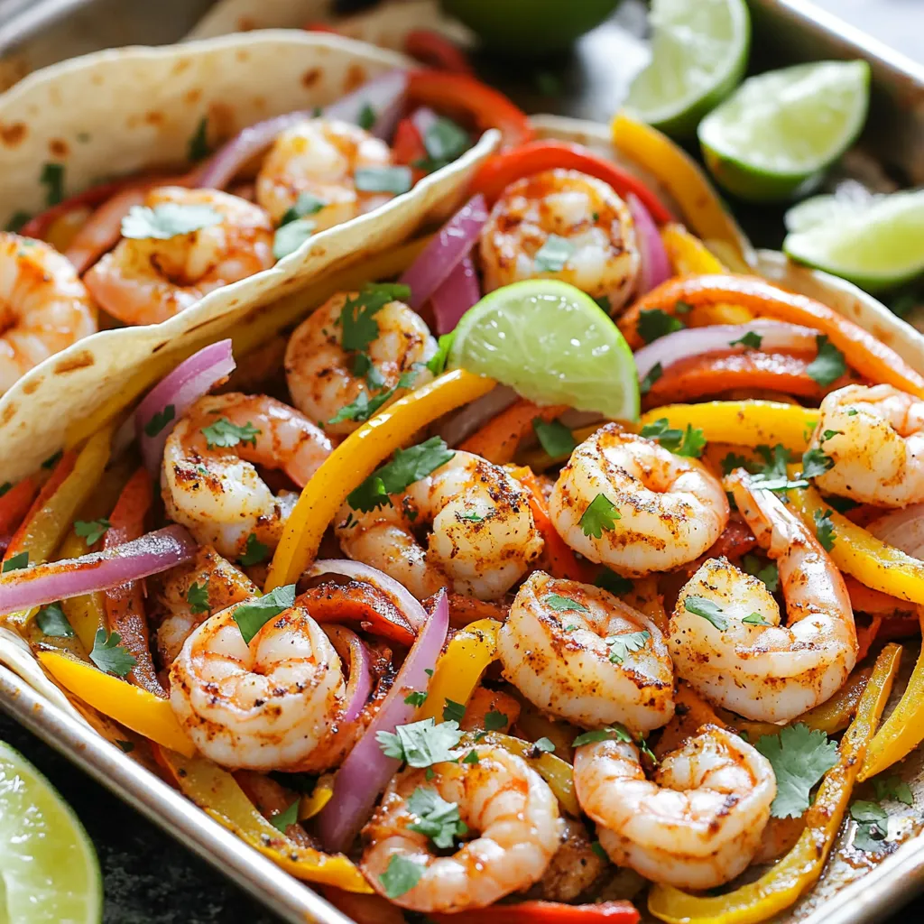 Sheet-Pan Chipotle Lime Shrimp Fajitas Delight