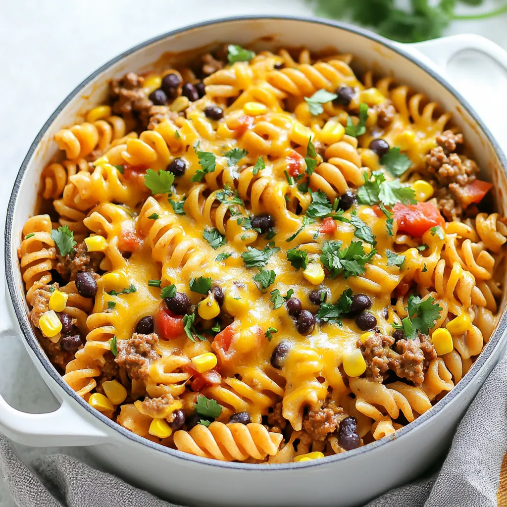 One-Pot Creamy Taco Pasta Easy Dinner Delight