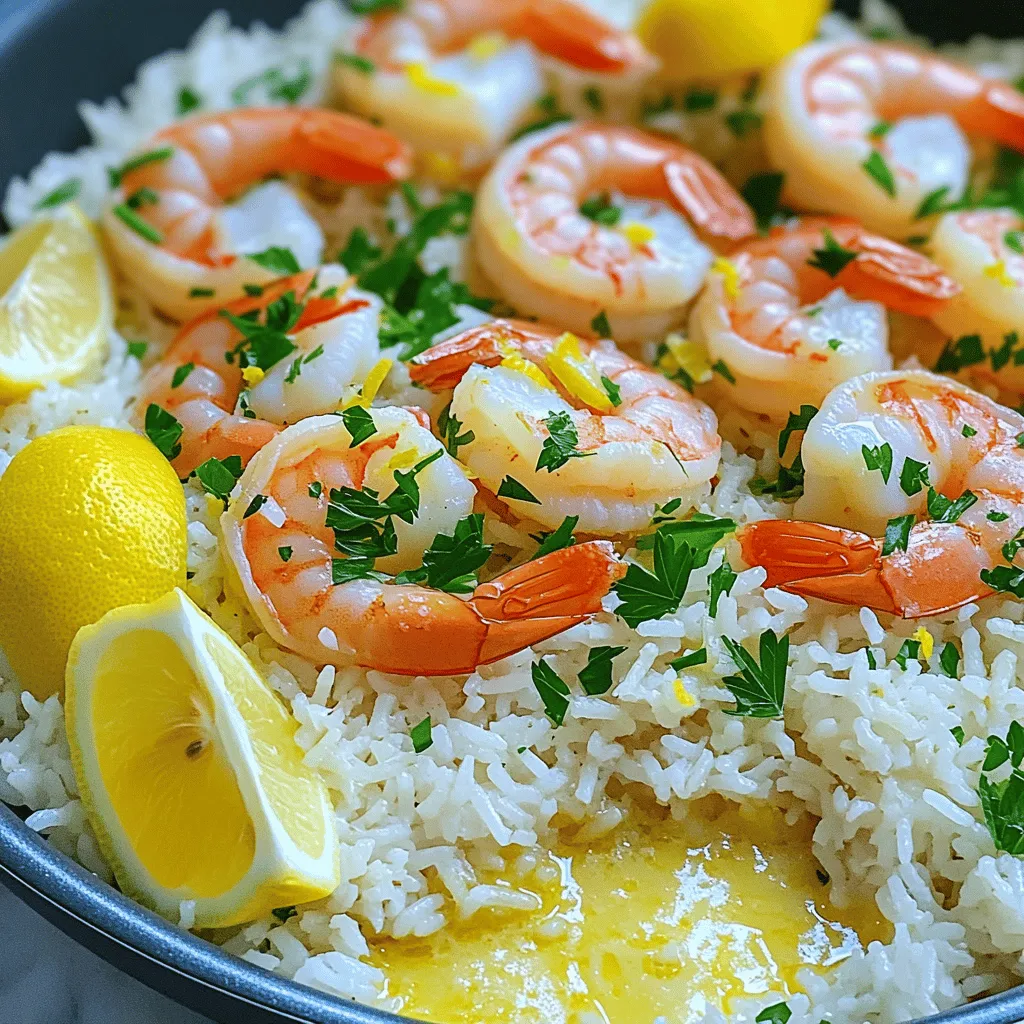 One-Pan Lemon Garlic Butter Shrimp Rice Delight