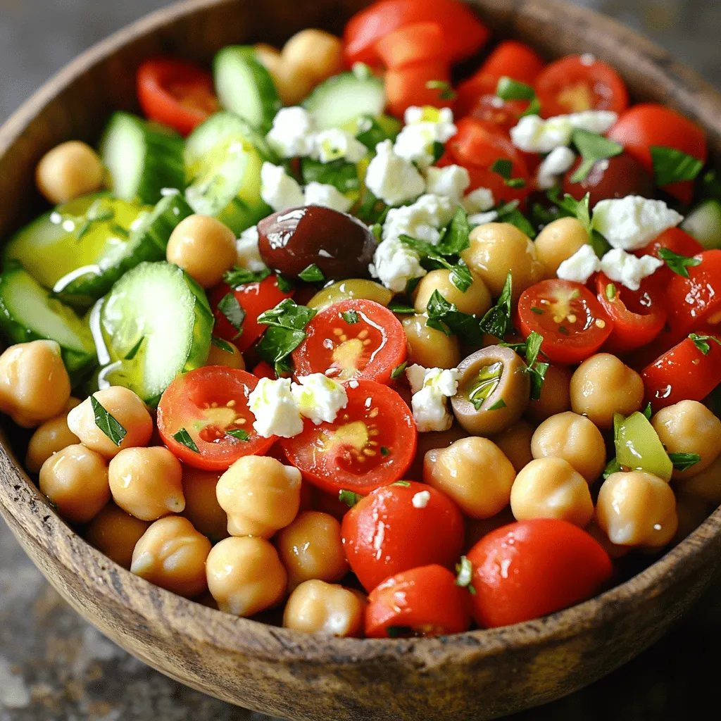Mediterranean Chickpea Salad Fresh and Flavorful Meal