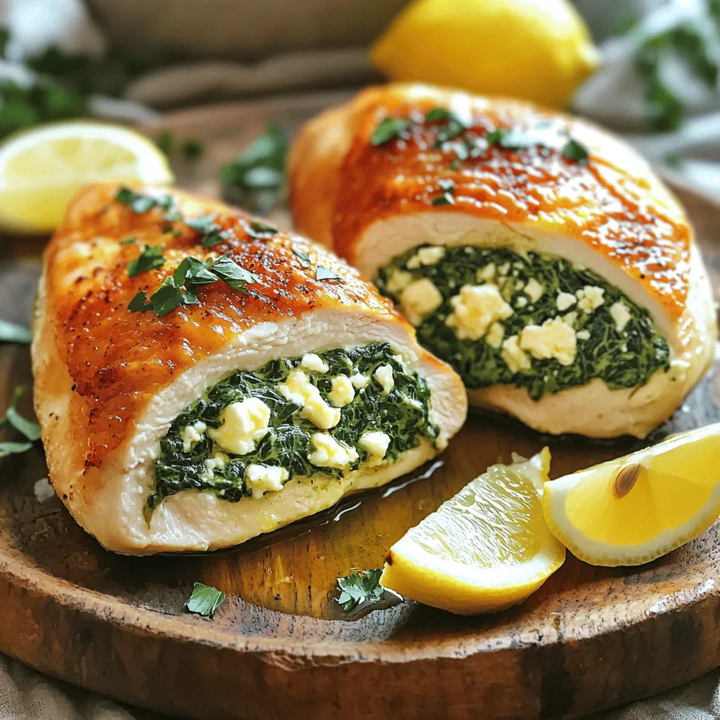 Spinach Feta Stuffed Chicken Savory and Juicy Delight