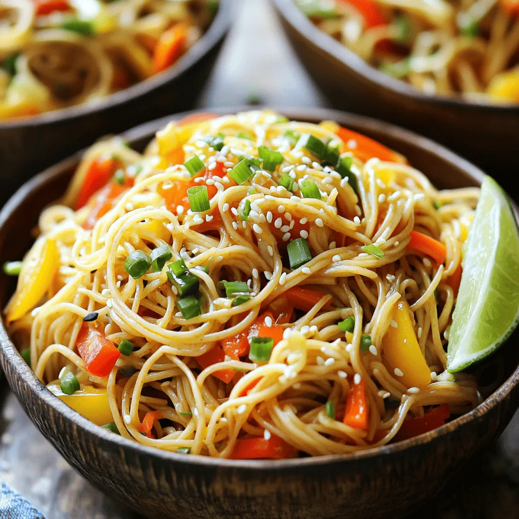 Ginger Sesame Noodles Tempting and Flavorful Dish