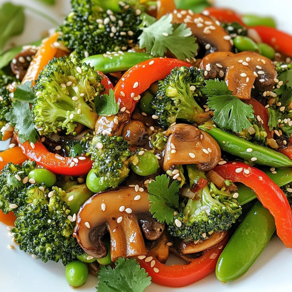 Vegan Broccoli Mushroom Stir Fry Quick and Easy Meal