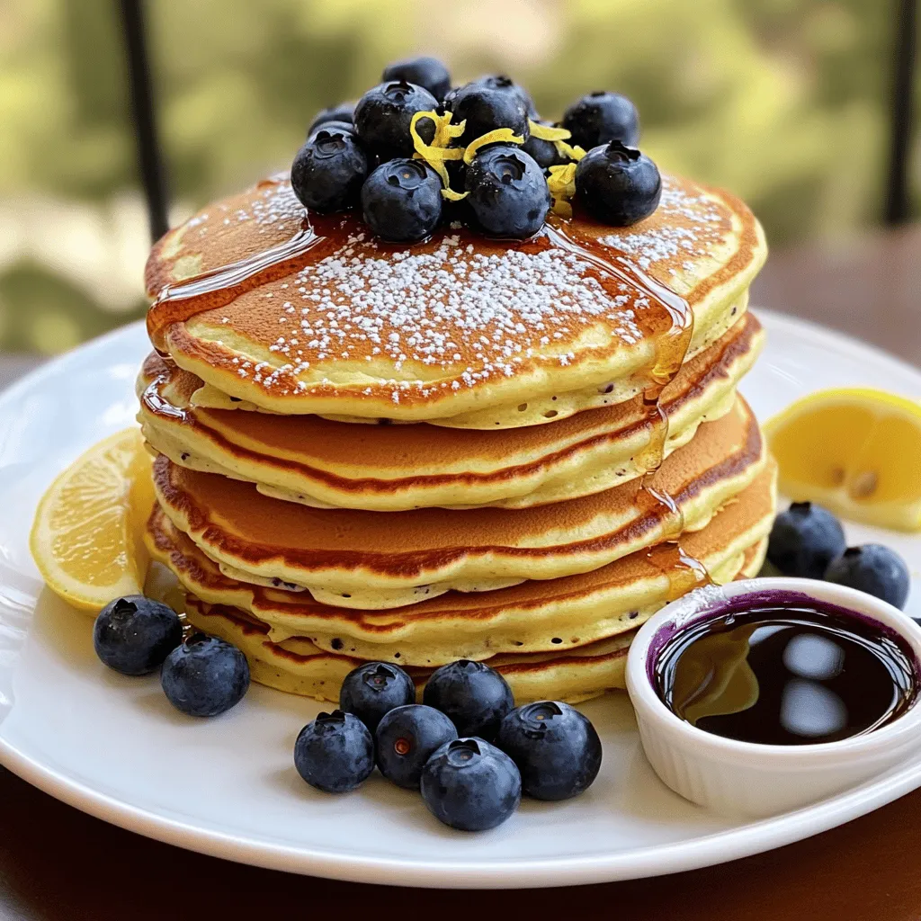 Lemon Blueberry Pancakes Fluffy and Flavorful Treat