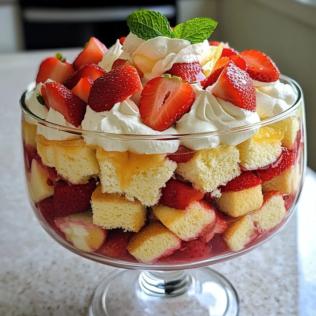 Strawberry Shortcake Trifle Delightful and Simple Treat
