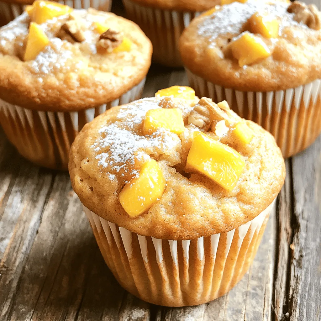 Peach Muffins Flavorful and Easy Baking Recipe