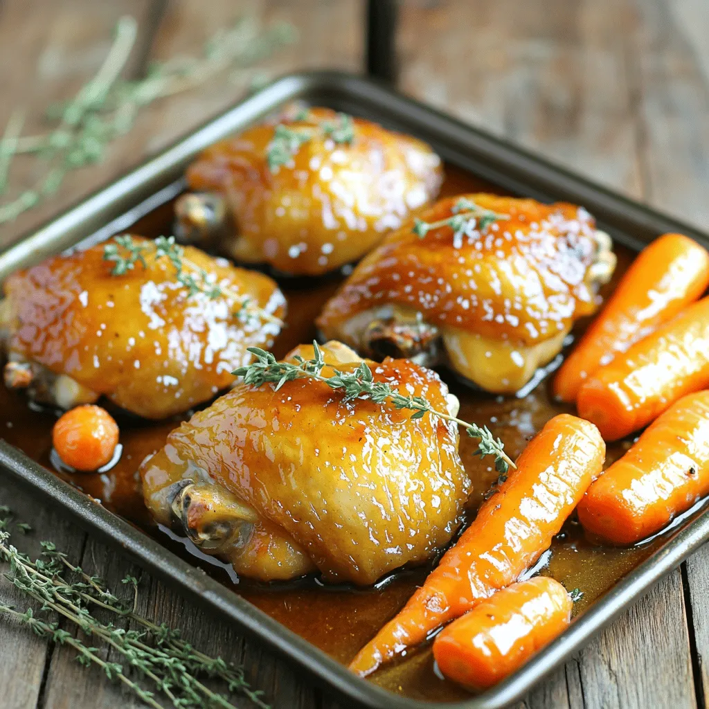 Sheet-Pan Maple Glazed Chicken and Carrots Delight