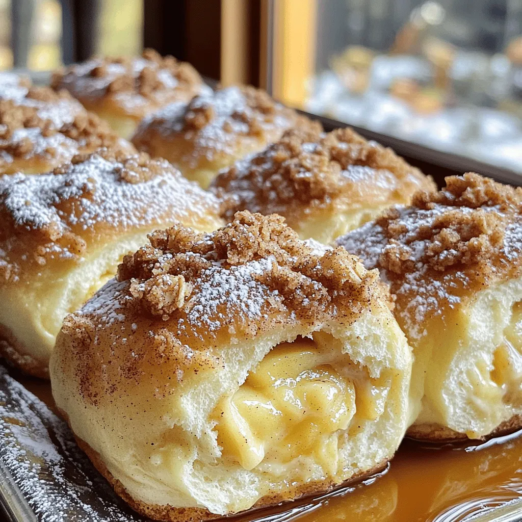 Apple Cheesecake Crumble Buns Irresistible Dessert Treat