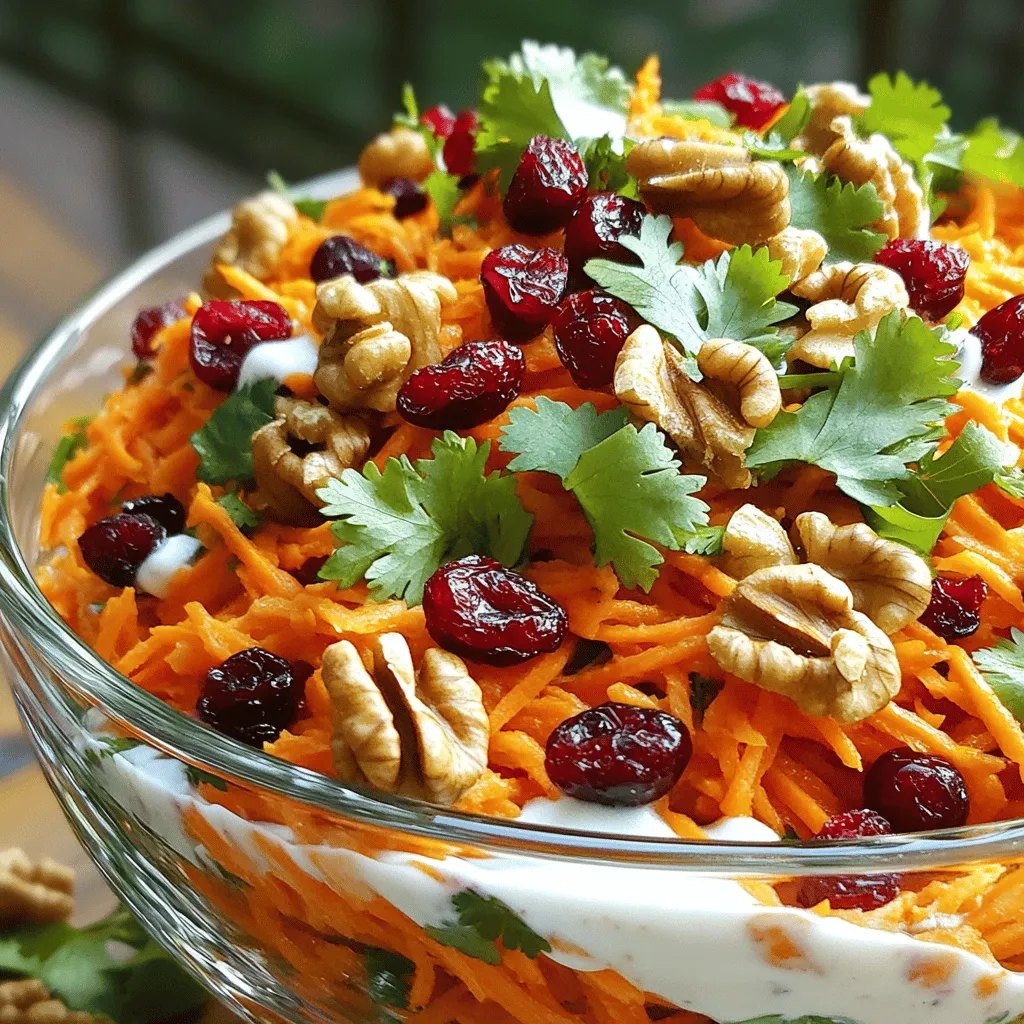 Carrot Cranberry Salad Tasty and Nutritious Delight