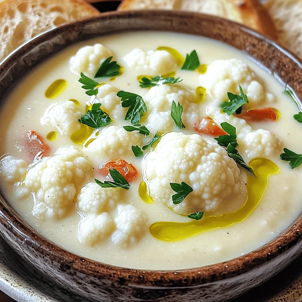 Mediterranean Cauliflower Soup Flavorful and Easy Recipe