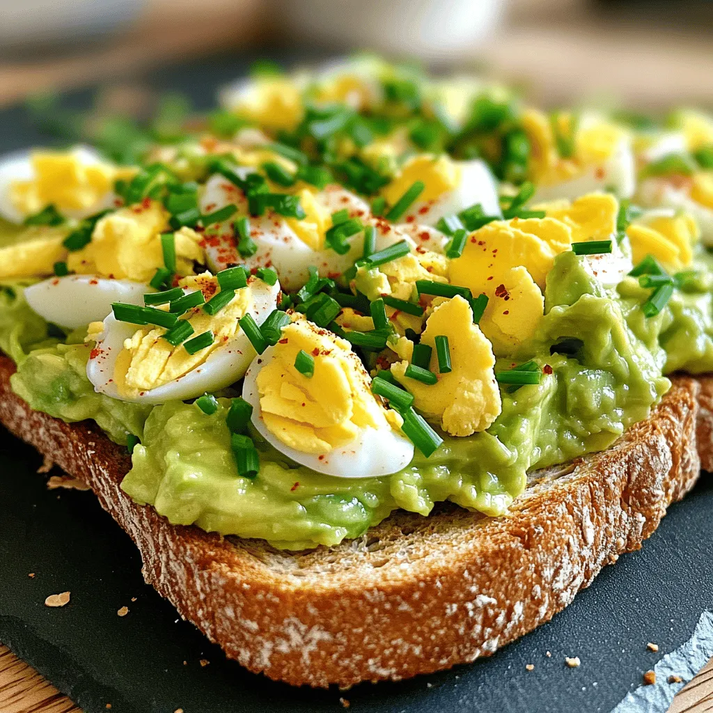 Avocado Egg Salad Toast Simple and Healthy Meal