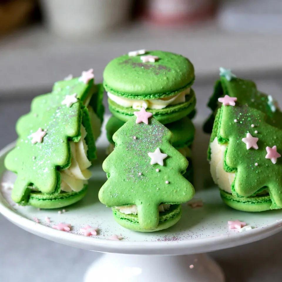 Christmas Tree Cake Macarons Festive and Delicious Treat