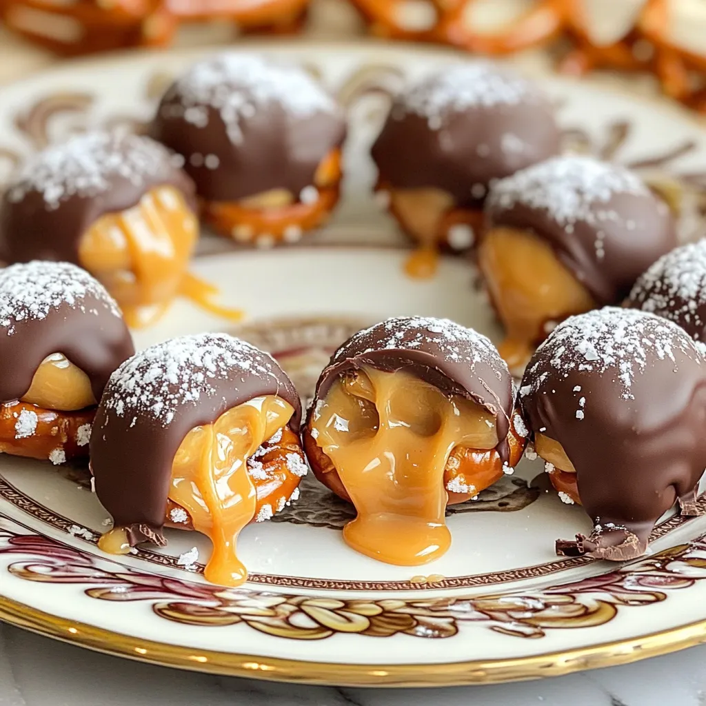 No-Bake Salted Caramel Pretzel Bites Delightful Treat