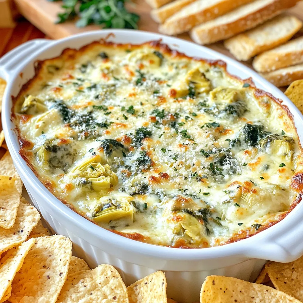 Cheesy Spinach Artichoke Dip Easy and Flavorful Recipe