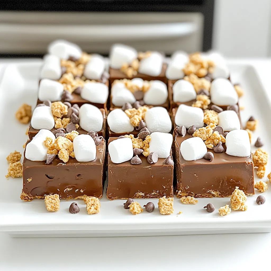 No Bake S’mores Fudge Bars Easy and Delightful Treat