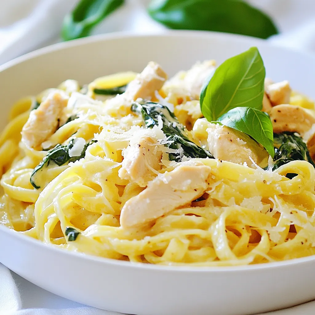 Chicken Spinach Pasta Tasty and Creamy Delight