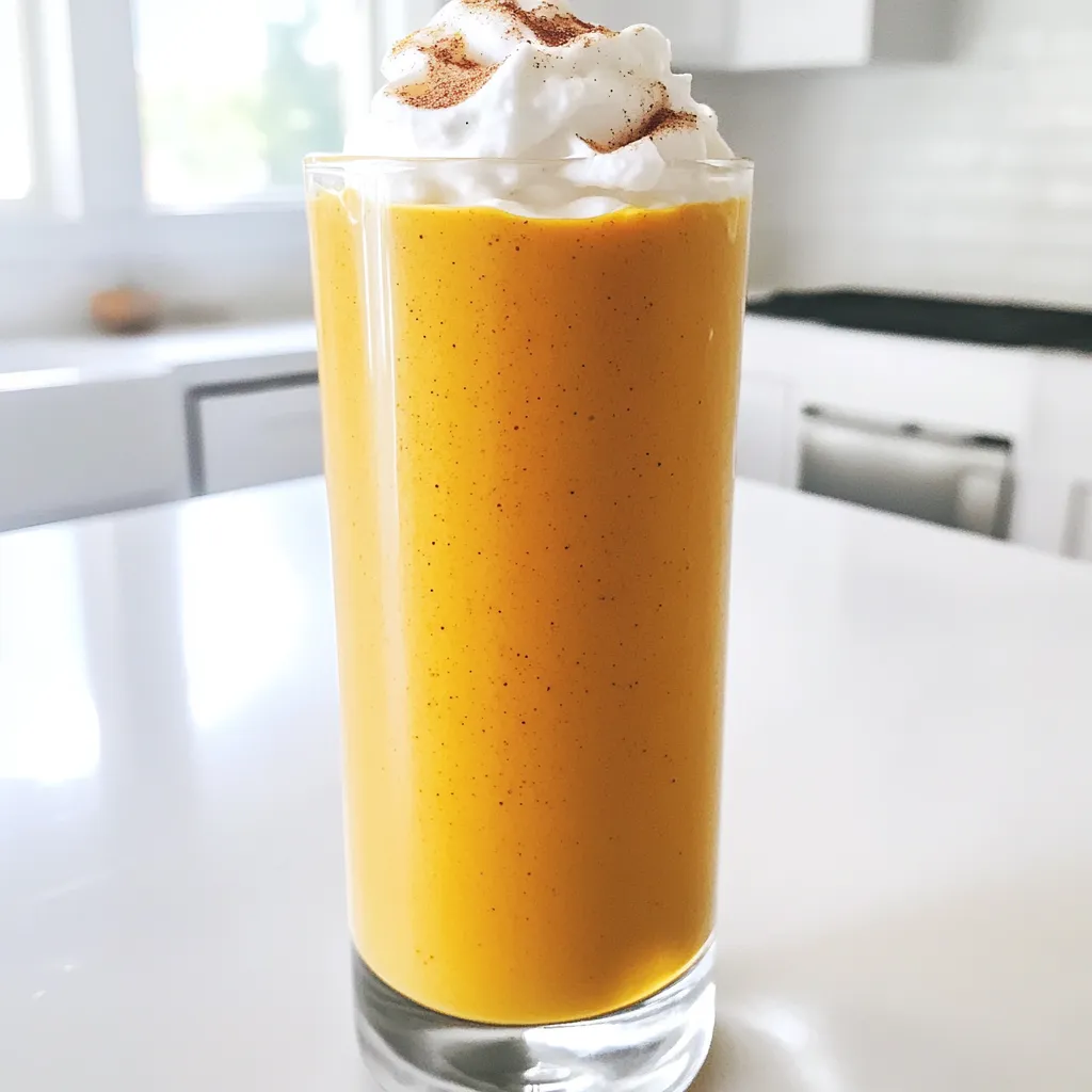Pumpkin Spice Latte Protein Smoothie Delightful Recipe