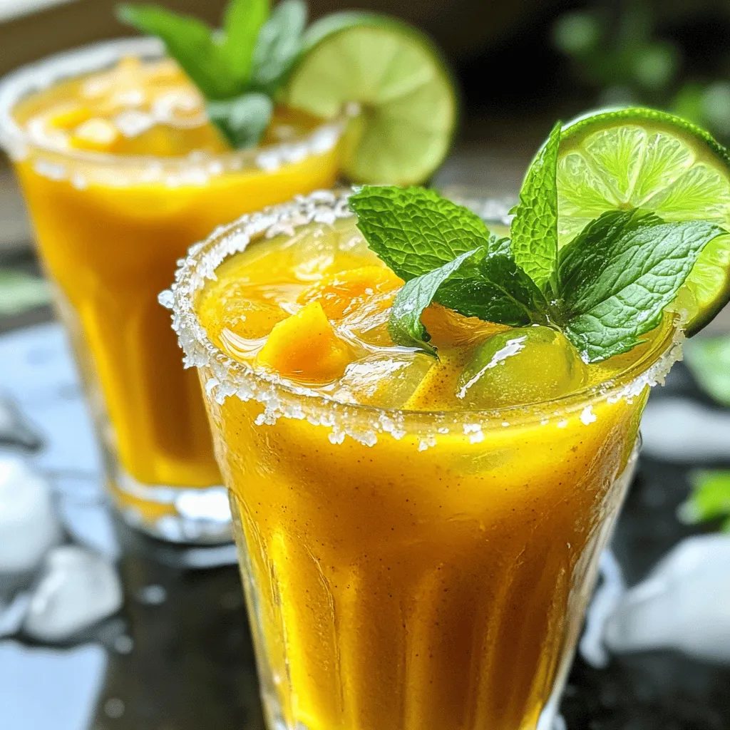 Spiced Mango Tamarind Cooler Refreshing Summer Drink