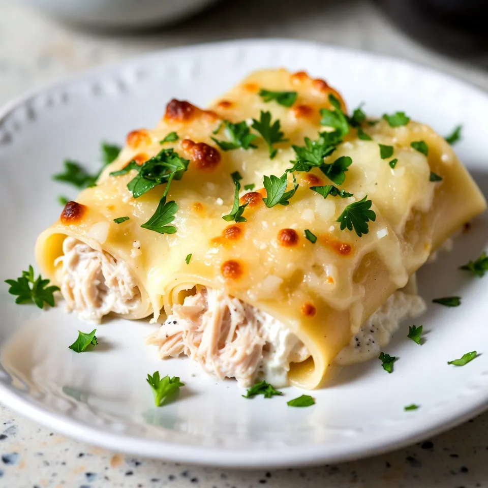Savory Chicken Alfredo Lasagna Rollups Recipe Today