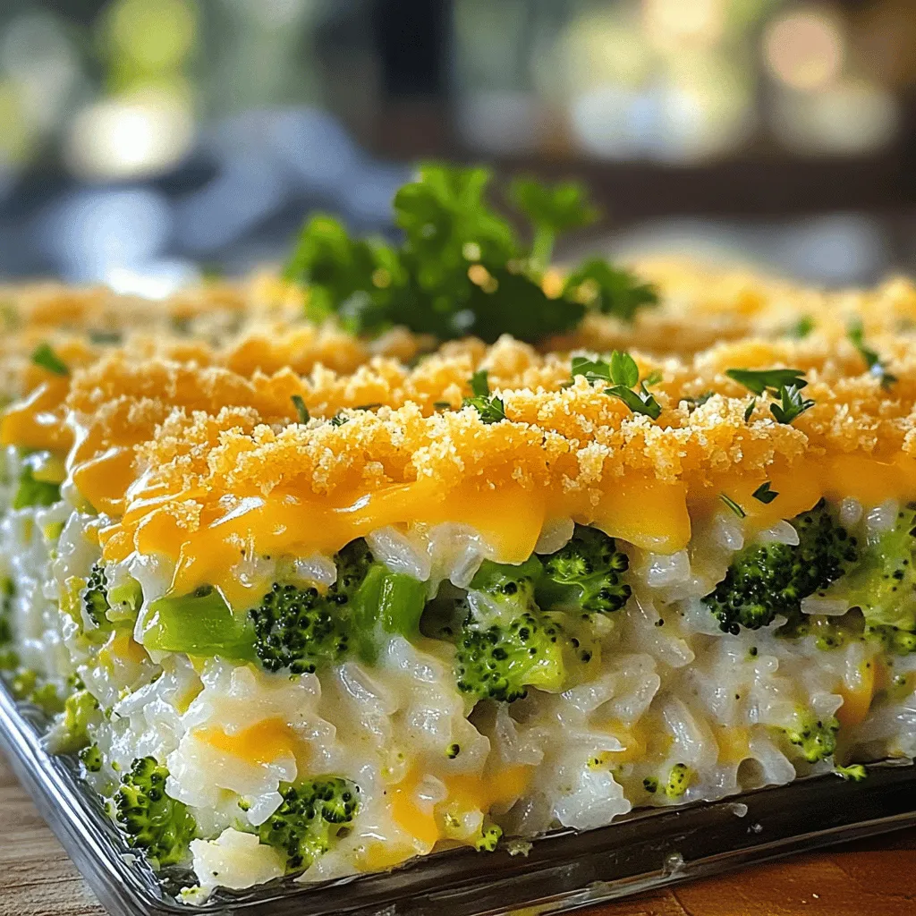 Cheesy Broccoli Rice Casserole Simple and Comforting Dish