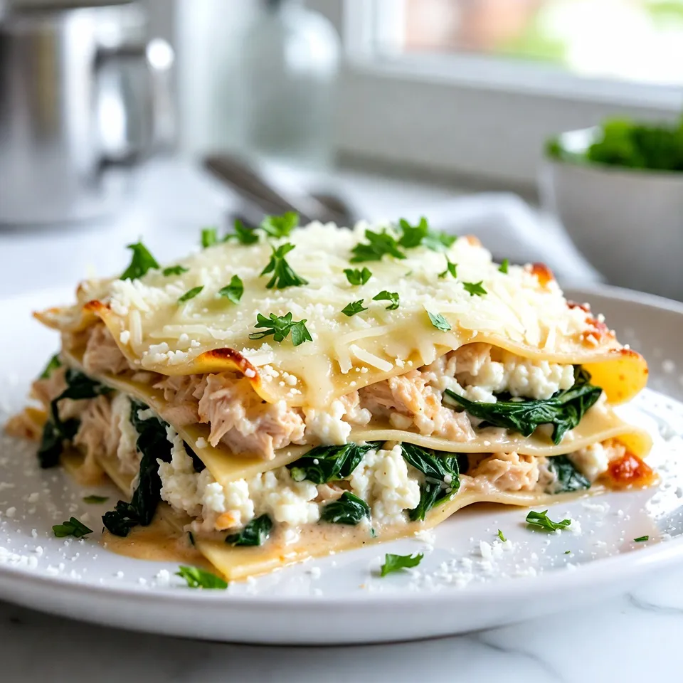 Chicken Alfredo Lasagna Simple and Flavorful Dish