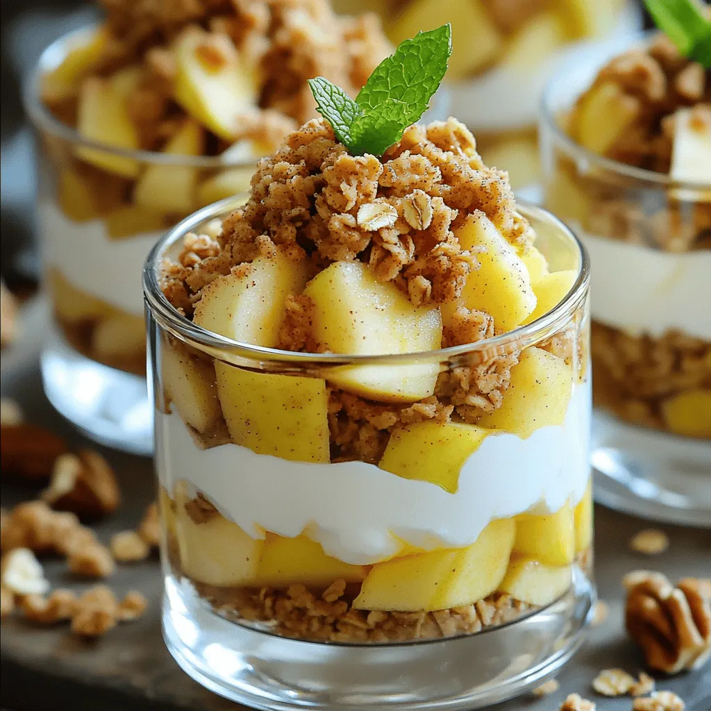 Cinnamon Apple Crisp Parfaits Rich and Flavorful Treat