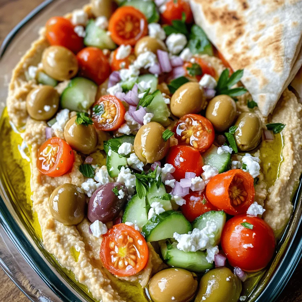Greek Loaded Hummus Flavorful and Healthy Delight