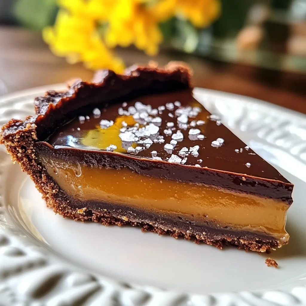 Salted Caramel Chocolate Tart Irresistible Dessert Delight