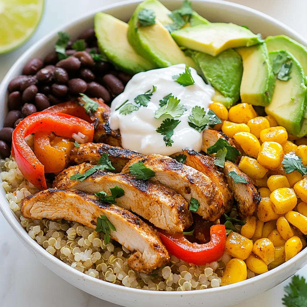 Chicken Fajita Burrito Bowl Easy and Flavorful Recipe