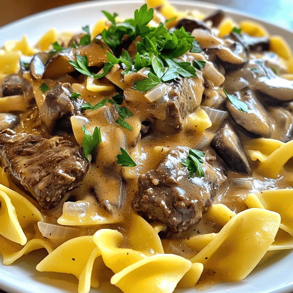Slow Cooker Beef Stroganoff Tasty and Simple Recipe