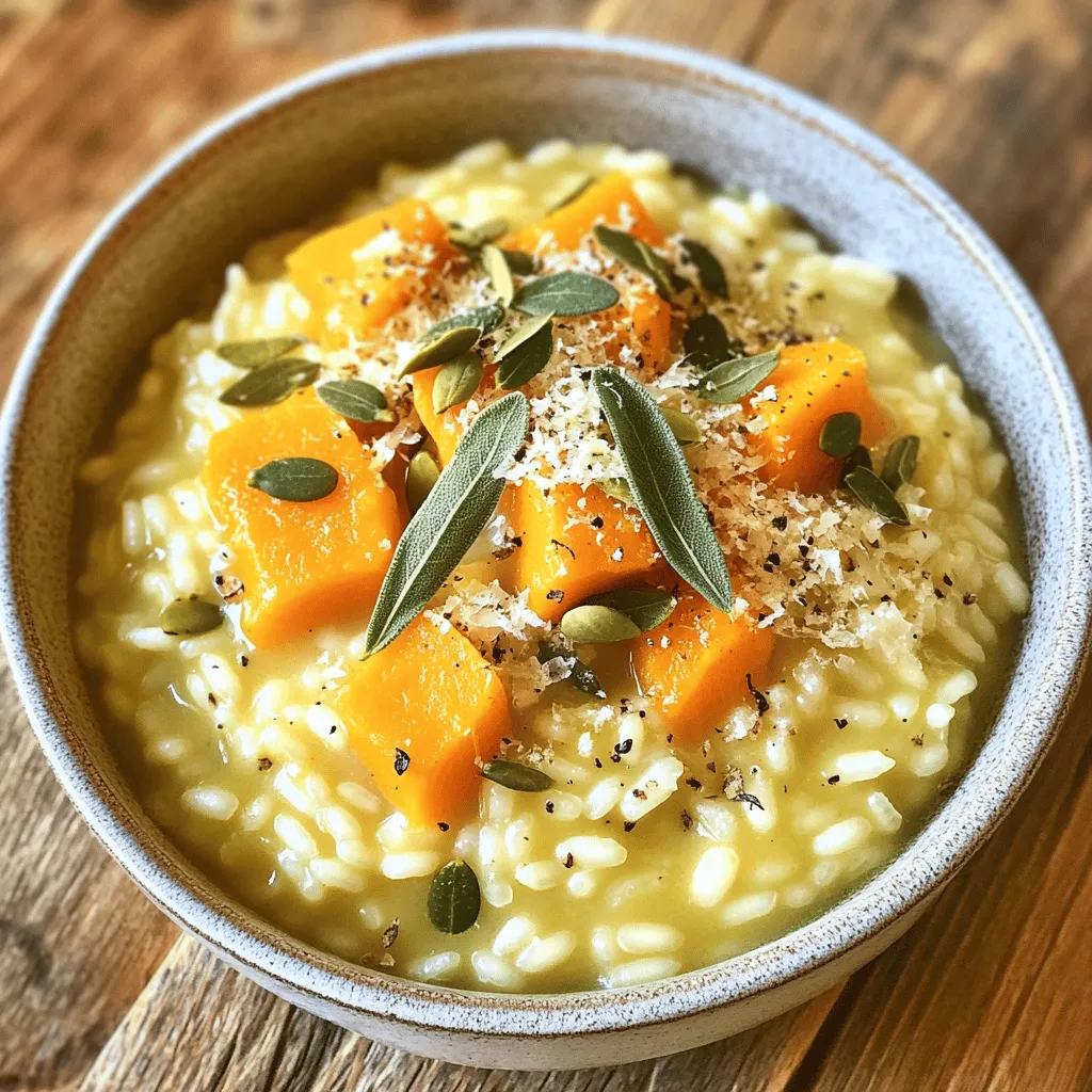 Butternut Squash Sage Risotto Comforting and Creamy Dish